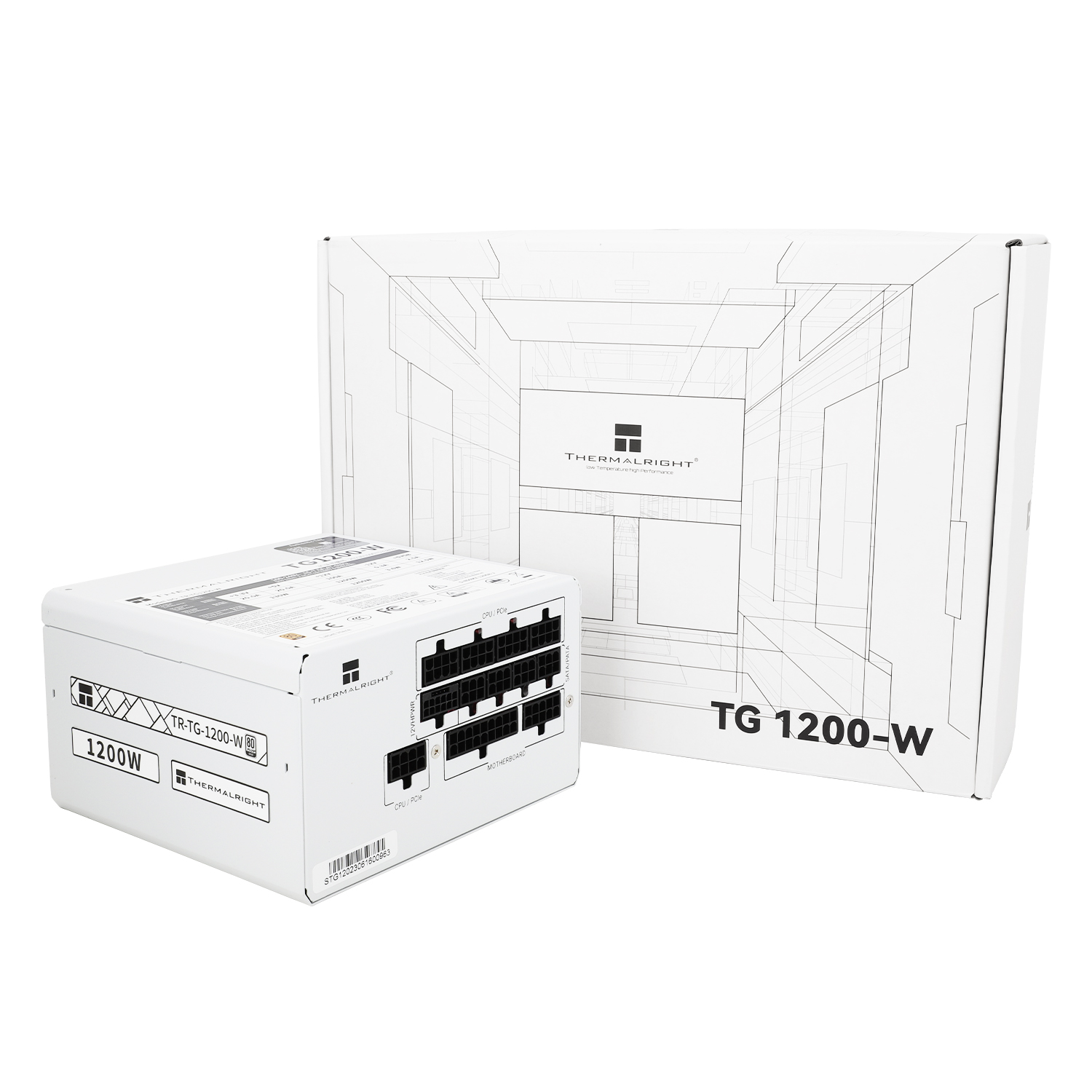 Thermalright TG1200 1200W Full Modular 80 PLUS Gold - White Thermalright TG1200 1200W Full Modular 80 PLUS Gold - White